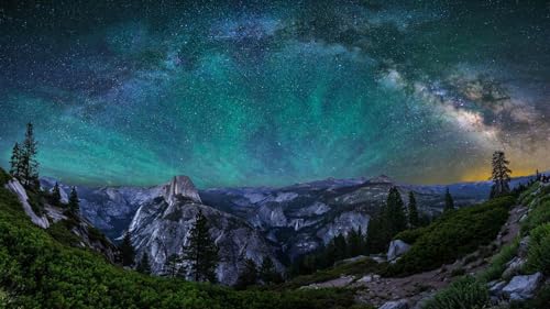 Klassisches Puzzle 2000 Teile Milchstraße und Nordlichter im Yosemite-Nationalpark 100x70CM Klassisches Puzzle 2000 Teile Milchstraße und Nordlichter im Yosemite-Nationalpark 100x70CM von AFHMZ