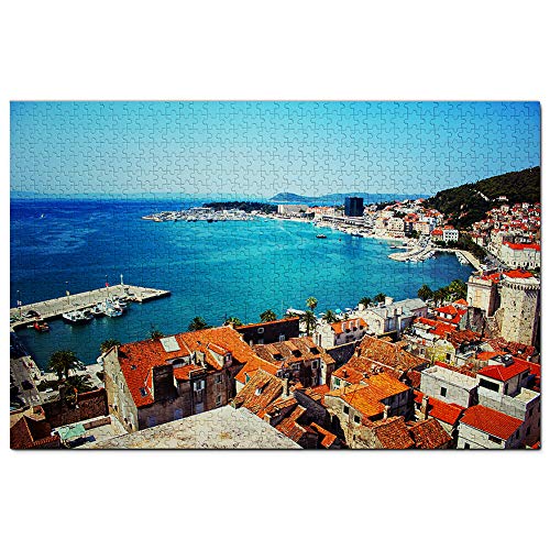 Kroatien Hvar Insel Marjan Park Split Puzzle 200 Teile Spiel Kunstwerk Reise Souvenir 35x25CM von AFHMZ