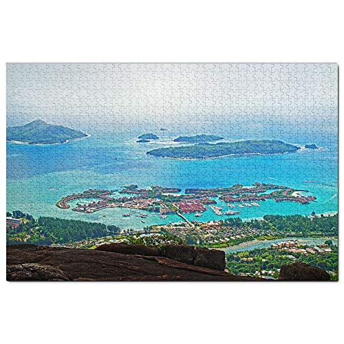 La Digue Island Seychellen Puzzle 100 Teile Spiel Kunstwerk Reise Souvenir 45,5 x 35,5 cm von AFHMZ