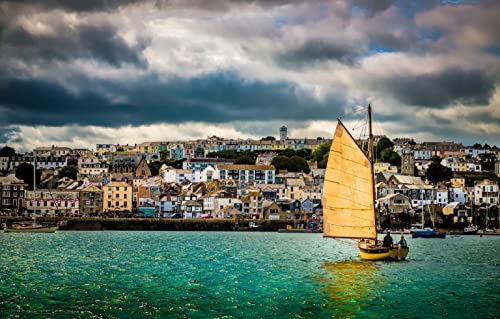 Landschaftspuzzle 1000 Teile Stadt Segelschiff Falmouth Harbour Cornwall UK 70x50CM Landschaftspuzzle 1000 Teile Stadt Segelschiff Falmouth Harbour Cornwall UK 70x50CM von AFHMZ