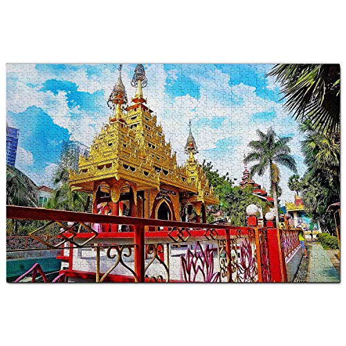 Malaysia Puzzle 200 Teile Malaysia Penang Puzzle Spiel Kunstwerk Reise Souvenir 35x25CM von AFHMZ