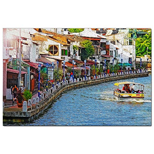 Malaysia Puzzle 500 Teile Malaysia Malacca River Melaka Puzzlespiel Kunstwerk Reisesouvenir 52x38CM Malaysia Puzzle 500 Teile Malaysia Malacca River Melaka Puzzlespiel Kunstwerk Reisesouvenir 52x38CM von AFHMZ