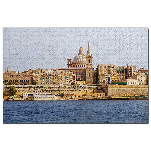 Malta Valletta Puzzle 500 Teile Spiel Kunstwerk Reise Souvenir 52x38CM von AFHMZ