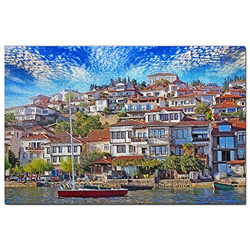 Mazedonien Puzzle 500 Teile Ohrid See Mazedonien Puzzle Spiel Kunstwerk Reise Souvenir 52x38CM Mazedonien Puzzle 500 Teile Ohrid See Mazedonien Puzzle Spiel Kunstwerk Reise Souvenir 52x38CM von AFHMZ