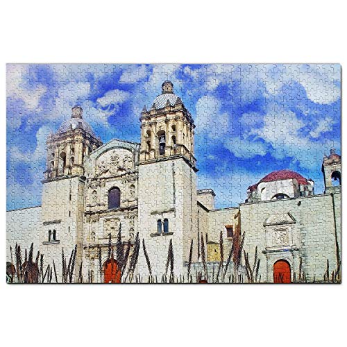 Mexiko-Puzzle, 100 Teile, Mexiko, St. Domingo Guzman Tempel, Oaxaca, Puzzlespiel, Kunstwerk, Reisesouvenir, 45,5 x 35,5 cm von AFHMZ