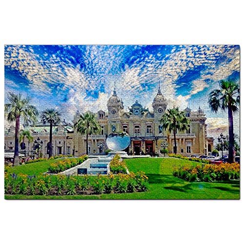 Monaco Puzzle 500 Teile Casino von Monte Carlo Monaco Puzzlespiel Kunstwerk Reisesouvenir 52x38CM von AFHMZ