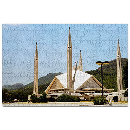 Moschee Islamabad Pakistan Puzzle für Erwachsene 500 Teile Reisegeschenk Souvenir 52x38CM von AFHMZ