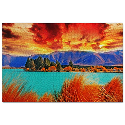 Neuseeland-Puzzle, 1000 Teile, Neuseeland Queenstown, Puzzlespiel, Kunstwerk, Reise-Souvenir, 70 x 50 cm Neuseeland-Puzzle, 1000 Teile, Neuseeland Queenstown, Puzzlespiel, Kunstwerk, Reise-Souvenir, 70 x 50 cm von AFHMZ