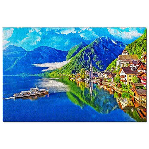 Österreichischer Hallstätter See Puzzle für Erwachsene, 200 Teile, Reisegeschenk, Souvenir, 35 x 25 cm Österreichischer Hallstätter See Puzzle für Erwachsene, 200 Teile, Reisegeschenk, Souvenir, 35 x 25 cm von AFHMZ