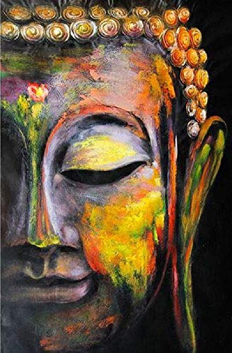 Papery DIY Puzzle 2000 Teile Buddha-Kopf Kreatives Kreuzworträtsel-Spiel Moderne Heimdekoration Einzigartiges Geschenk 100x70CM von AFHMZ