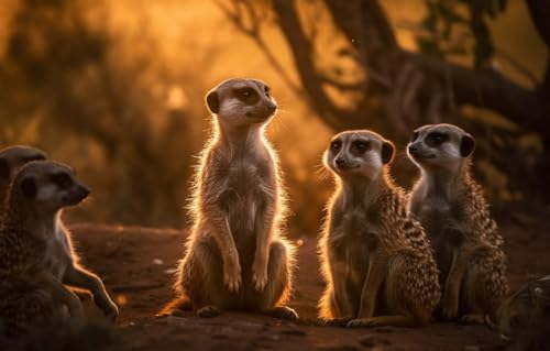 Papierpuzzle für Erwachsene, 2000 Teile, Erdmännchen Steht auf Afrika, Denksportaufgabe, 100 x 70 cm Papierpuzzle für Erwachsene, 2000 Teile, Erdmännchen Steht auf Afrika, Denksportaufgabe, 100 x 70 cm von AFHMZ