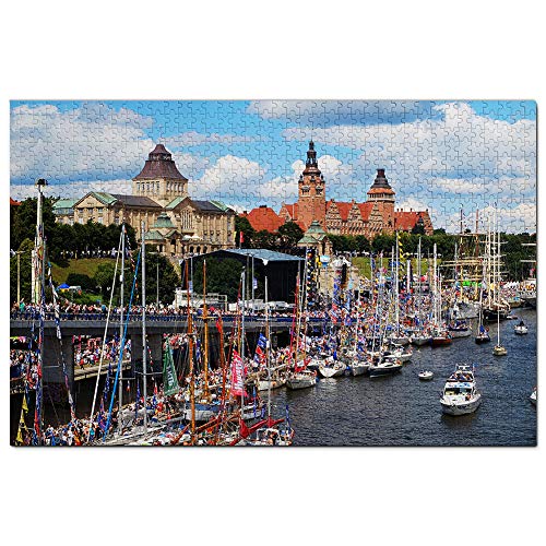 Polen Stettin Puzzle für Erwachsene 100 Teile Reisegeschenk Souvenir 45,5x35,5CM von AFHMZ
