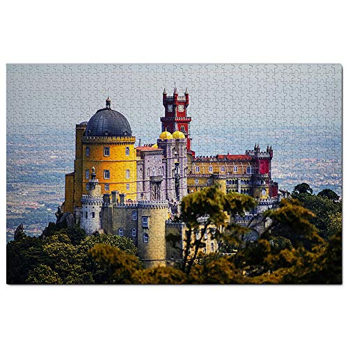 Portugal Park und Nationalpalast von Pena Sintra Puzzle 1000 Teile Spiel Kunstwerk Reise Souvenir 52x38CM von AFHMZ