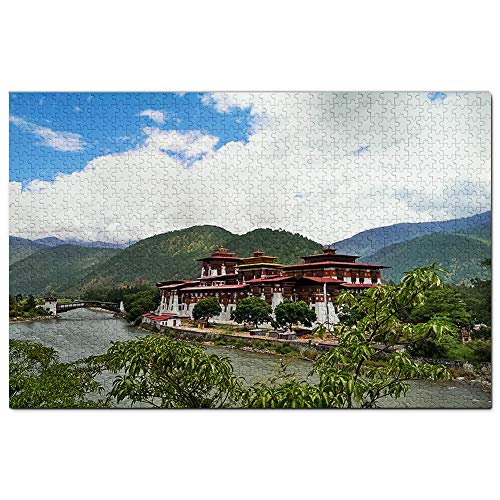 Punakha Dzong Bhutan Puzzle 1000 Teile Spiel Kunstwerk Reise Souvenir 52x38CM von AFHMZ
