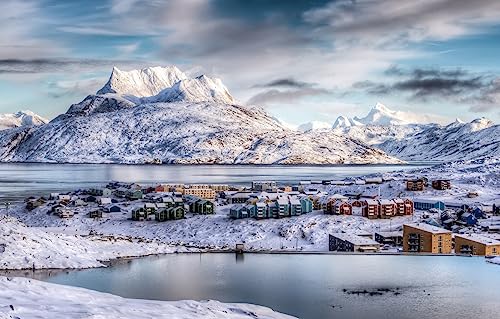 Puzzle 100 Teile, Grönland Nuuk Vestgronland Island City Klassische Puzzles 45,5 x 35,5 cm Puzzle 100 Teile, Grönland Nuuk Vestgronland Island City Klassische Puzzles 45,5 x 35,5 cm von AFHMZ