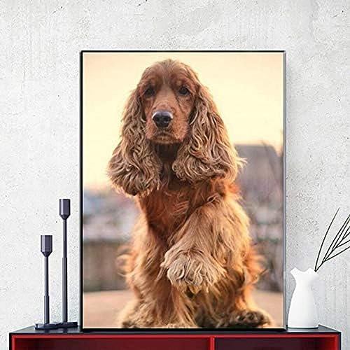 Puzzle 100 Teile Cocker Spaniel Haustier Hund Puzzle 100 Teile Pädagogisches Intellektuelles Dekomprimierungsspielzeug Puzzles Lustiges Familienspiel Für Kinder Erwachsene 45,5x35,5CM von AFHMZ