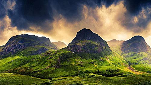 Puzzle 1000 Teile, Schottische Berge, Puzzle für Erwachsene und Kinder, Puzzlespielzeug, Heimdekoration, 70 x 50 cm Puzzle 1000 Teile, Schottische Berge, Puzzle für Erwachsene und Kinder, Puzzlespielzeug, Heimdekoration, 70 x 50 cm von AFHMZ
