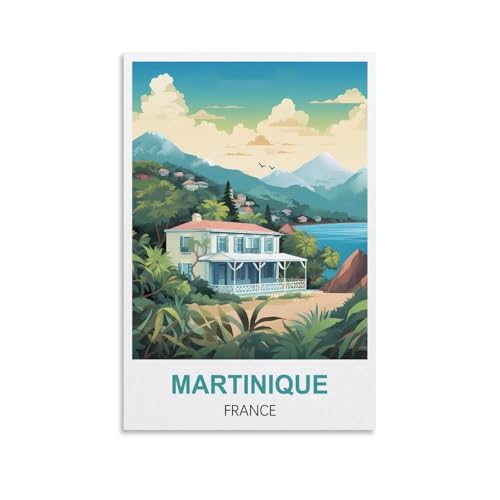 Puzzle 1000 Teile für Erwachsene, Puzzles für Erwachsene, Martinique, Frankreich, Puzzle-Sets für anspruchsvolle Puzzlespiele und Familienspiele, 38 x 26 cm von AFHMZ