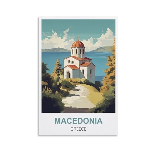 Puzzle 1000 Teile für Erwachsene, Puzzles für Erwachsene, Mazedonien, Griechenland-Poster, Puzzle-Sets für anspruchsvolle Puzzlespiele und Familienspiele, 70 x 50 cm von AFHMZ
