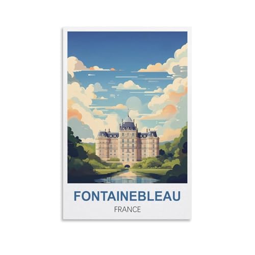Puzzle 1000 Teile für Erwachsene, Puzzles für Erwachsene, Poster von Fontainebleau, Frankreich, Puzzle-Sets für anspruchsvolle Puzzlespiele und Familienspiele, 70 x 50 cm von AFHMZ