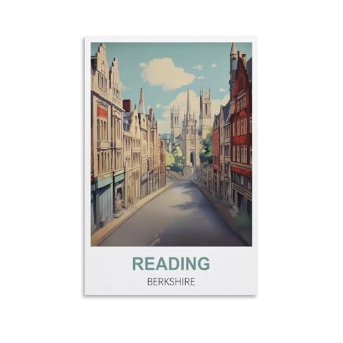 Puzzle 1000 Teile für Erwachsene, Puzzles für Erwachsene, Reading Berkshire Posters, Puzzle-Sets für anspruchsvolle Puzzlespiele und Familienspiele, 38 x 26 cm von AFHMZ