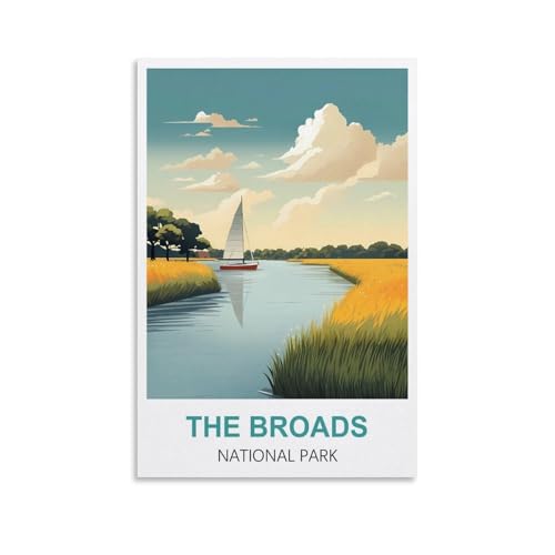 Puzzle 1000 Teile für Erwachsene, Puzzles für Erwachsene, The Broads National Park England, Puzzle-Sets für anspruchsvolle Puzzlespiele und Familienspiele, 70 x 50 cm von AFHMZ