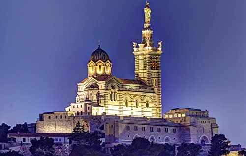 Puzzle 1000 Teile für Erwachsene, Stadt Frankreich, Kathedrale Marseille Notre Dame, 70 x 50 cm Puzzle 1000 Teile für Erwachsene, Stadt Frankreich, Kathedrale Marseille Notre Dame, 70 x 50 cm von AFHMZ