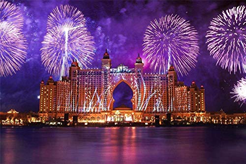 Puzzle 2000 Teile für Erwachsene, Puzzle-Sets für Familien-Lernspiele – Atlantis The Palm Feuerwerk Dubai 100 x 70 cm von AFHMZ