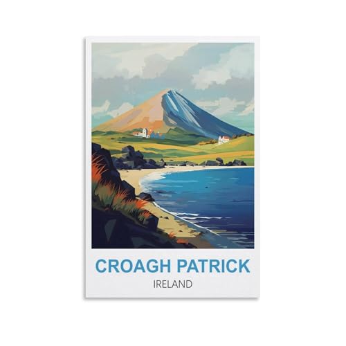 Puzzle 2000 Teile für Erwachsene, Puzzles für Erwachsene, Croagh Patrick Irland, Puzzle-Sets für anspruchsvolle Puzzlespiele und Familienspiele, 100 x 70 cm von AFHMZ