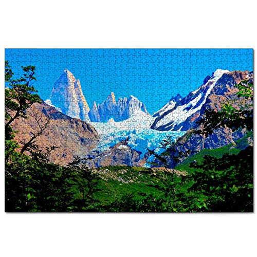 Puzzle Argentinien Chalten Fitz Roy Mountain 500-teiliges Puzzle für Erwachsene und Familien, Reisegeschenk, Souvenir, 52 x 38 cm von AFHMZ