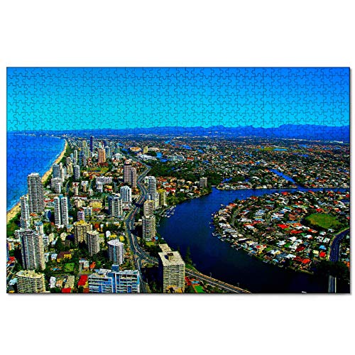 Puzzle Australien Gold Coast City 2000-teiliges Puzzle für Erwachsene und Familienreisegeschenk-Souvenir 70x100CM von AFHMZ