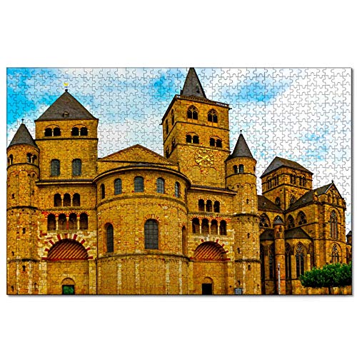 Puzzle Deutschland St. Petersdom Trier 100-teiliges Puzzle für Erwachsene und Familienreisegeschenk Souvenir 45,5x35,5CM von AFHMZ