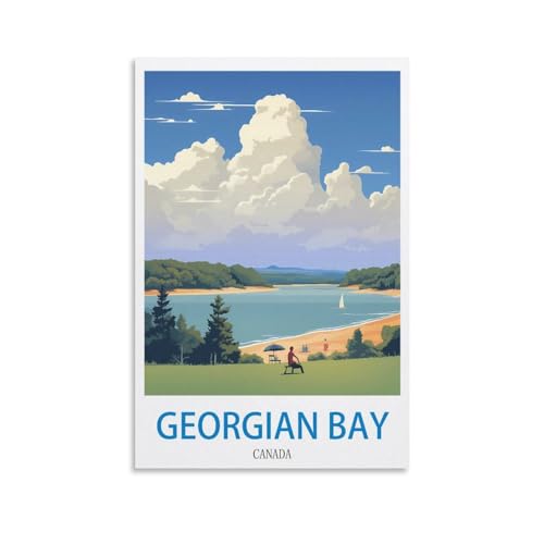 Puzzle Georgian Bay, Kanada für Erwachsene, Lernspiel, Herausforderungsspielzeug, 1000 Teile, Puzzle für Erwachsene und Kinder, Lernspiele, Heimdekoration, 70 x 50 cm von AFHMZ