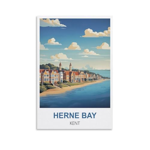 Puzzle Herne Bay Kent für Erwachsene, Lernspiel, Herausforderungsspielzeug, 1000 Teile, Puzzle für Erwachsene und Kinder, Lernspiele, Heimdekoration, 70 x 50 cm von AFHMZ