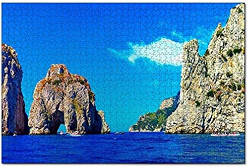 Puzzle Italien, Insel Capri, Neapel, 1000-teiliges Puzzle für Erwachsene und Familien, aus Holz, Reisegeschenk, Souvenir, 70 x 50 cm Puzzle Italien, Insel Capri, Neapel, 1000-teiliges Puzzle für Erwachsene und Familien, aus Holz, Reisegeschenk, Souvenir, 70 x 50 cm von AFHMZ