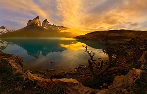 Puzzle Junge, 100 Teile, Natürliche Schönheit, Chile, Südamerika, Patagonien, Anden, 45,5 x 35,5 cm Puzzle Junge, 100 Teile, Natürliche Schönheit, Chile, Südamerika, Patagonien, Anden, 45,5 x 35,5 cm von AFHMZ