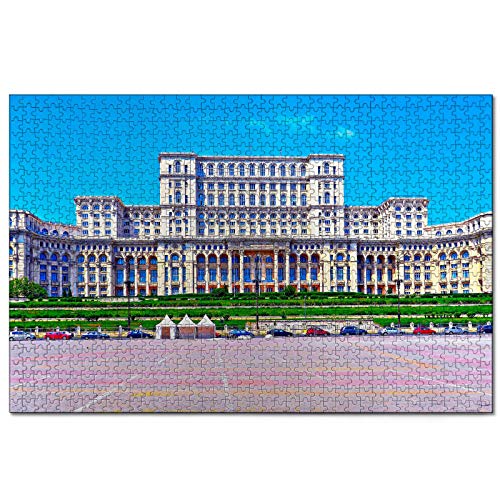 Puzzle Rumänien Bukarest Parlament Der Palast 2000-teiliges Puzzle für Erwachsene und Familienreisegeschenk Souvenir 70x100CM von AFHMZ