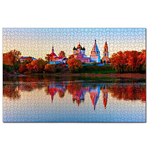 Puzzle Russland Kolomna, 100-teiliges Puzzle für Erwachsene und Familien, Reisegeschenk, Souvenir, 45,5 x 35,5 cm von AFHMZ