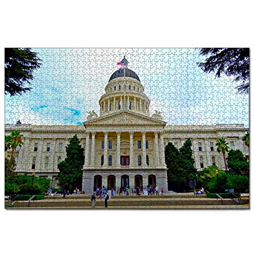Puzzle USA Amerika California State Capitol Museum Sacramento 500-teiliges Puzzle für Erwachsene und Familien, Reisegeschenk, Souvenir, 52 x 38 cm von AFHMZ