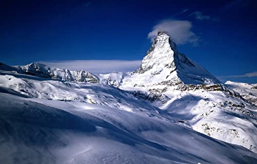 Puzzle für Erwachsene, 1000 Teile, Naturschönheit, Schnee, Schweiz, 70 x 50 cm von AFHMZ