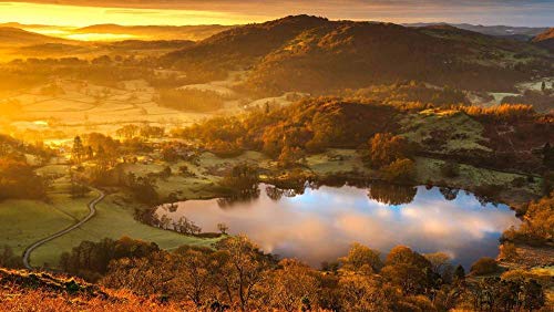 Puzzle für Erwachsene, 1000 Teile, Sonnenaufgang am Loughrigg Tarn, Ambleside, Lake District, England, Großbritannien, einzigartiges Geburtstagsgeschenk, 52 x 38 cm Puzzle für Erwachsene, 1000 Teile, Sonnenaufgang am Loughrigg Tarn, Ambleside, Lake District, England, Großbritannien, einzigartiges Geburtstagsgeschenk, 52 x 38 cm von AFHMZ