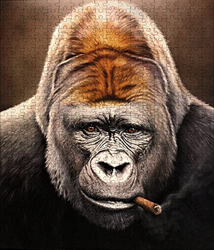 Puzzle für Erwachsene, 2000 Teile, AFFE, Zigarre, Gorillagesicht, Schnauzenblick, Geburtstagsgeschenk, 100 x 70 cm Puzzle für Erwachsene, 2000 Teile, AFFE, Zigarre, Gorillagesicht, Schnauzenblick, Geburtstagsgeschenk, 100 x 70 cm von AFHMZ