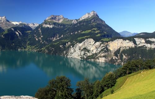 Puzzle für Erwachsene, 2000 Teile, Landschaftspuzzle, Geschenke für Erwachsene, Landschaft, Berge, Schweiz, 70 x 100 cm von AFHMZ