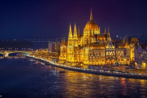 Puzzle für Erwachsene, 300 Teile, Die Pracht von Budapest unter dem Nachthimmel, Der Palast an der Donau, 38 x 26 cm Puzzle für Erwachsene, 300 Teile, Die Pracht von Budapest unter dem Nachthimmel, Der Palast an der Donau, 38 x 26 cm von AFHMZ