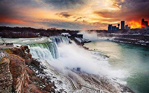 Puzzle für Erwachsene, 300 Teile, Holzspiel, Niagarafälle, Kinderpuzzle, Spielzeug, Heimdekoration, Geburtstagsgeschenke, 38 x 26 cm von AFHMZ