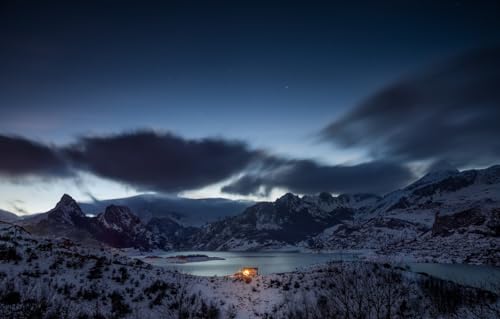 Puzzle für Erwachsene, 500-teiliges Puzzle für Erwachsene, anspruchsvolles Spiel, Schnee, Bäume, Berge, Spanien, Kastilien und Leon, 52 x 38 cm Puzzle für Erwachsene, 500-teiliges Puzzle für Erwachsene, anspruchsvolles Spiel, Schnee, Bäume, Berge, Spanien, Kastilien und Leon, 52 x 38 cm von AFHMZ