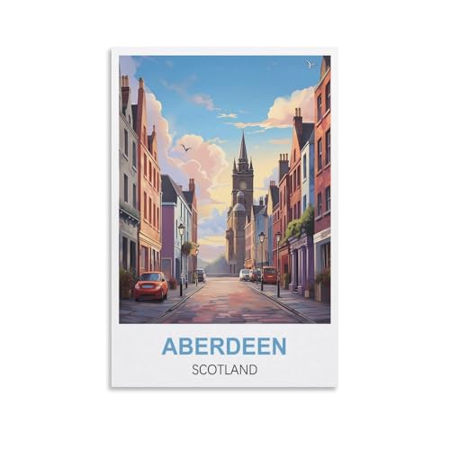 Puzzle für Erwachsene, Aberdeen, Schottland-Poster, Papierpuzzle 1000 Teile, Spielzeug für Erwachsene, Dekompressionsspiel, 70 x 50 cm von AFHMZ
