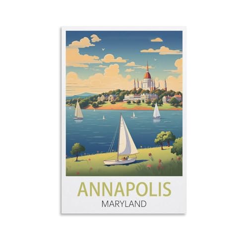 Puzzle für Erwachsene, Annapolis, Maryland Poster, Puzzle für Erwachsene, Lernspiel, Herausforderungsspielzeug, 2000 Teile, 100 x 70 cm von AFHMZ