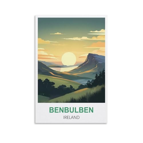 Puzzle für Erwachsene, Benbulben Irland Puzzle für Erwachsene Lernspiel Herausforderungsspielzeug 1000 Teile 52x38cm von AFHMZ