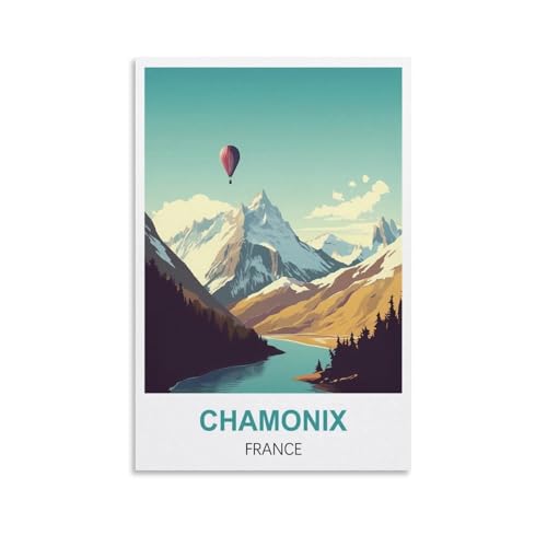 Puzzle für Erwachsene, Chamonix, Frankreich, Puzzle für Erwachsene, Lernspiel, Herausforderungsspielzeug, 1000 Teile, 70 x 50 cm von AFHMZ